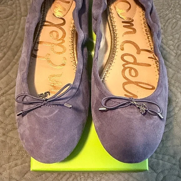 Sam Edelman Women's Purple Suede Flats - Picture 3 of 9